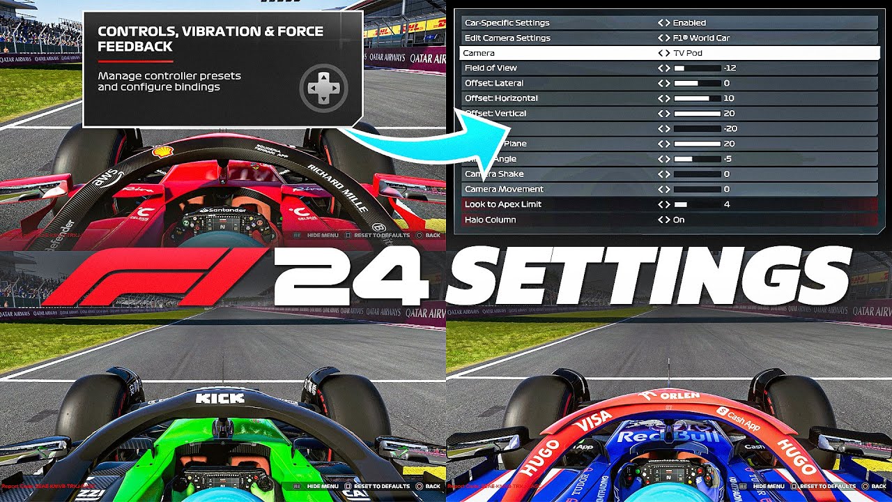 Tom97's F1 24 Game Settings! (Wheel & Camera Settings)