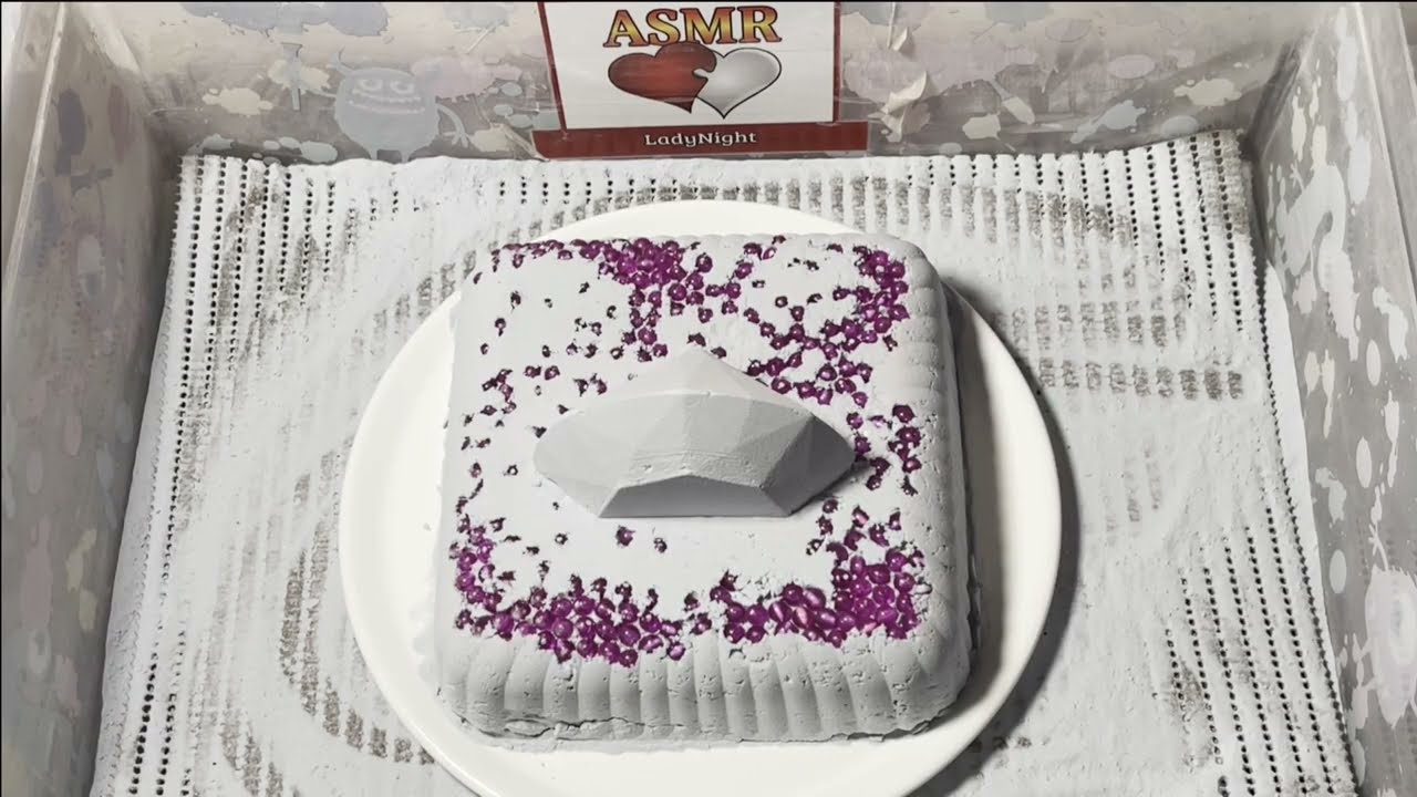 #ASMR 2 Beautiful Baking Soda Crunch Videos #919