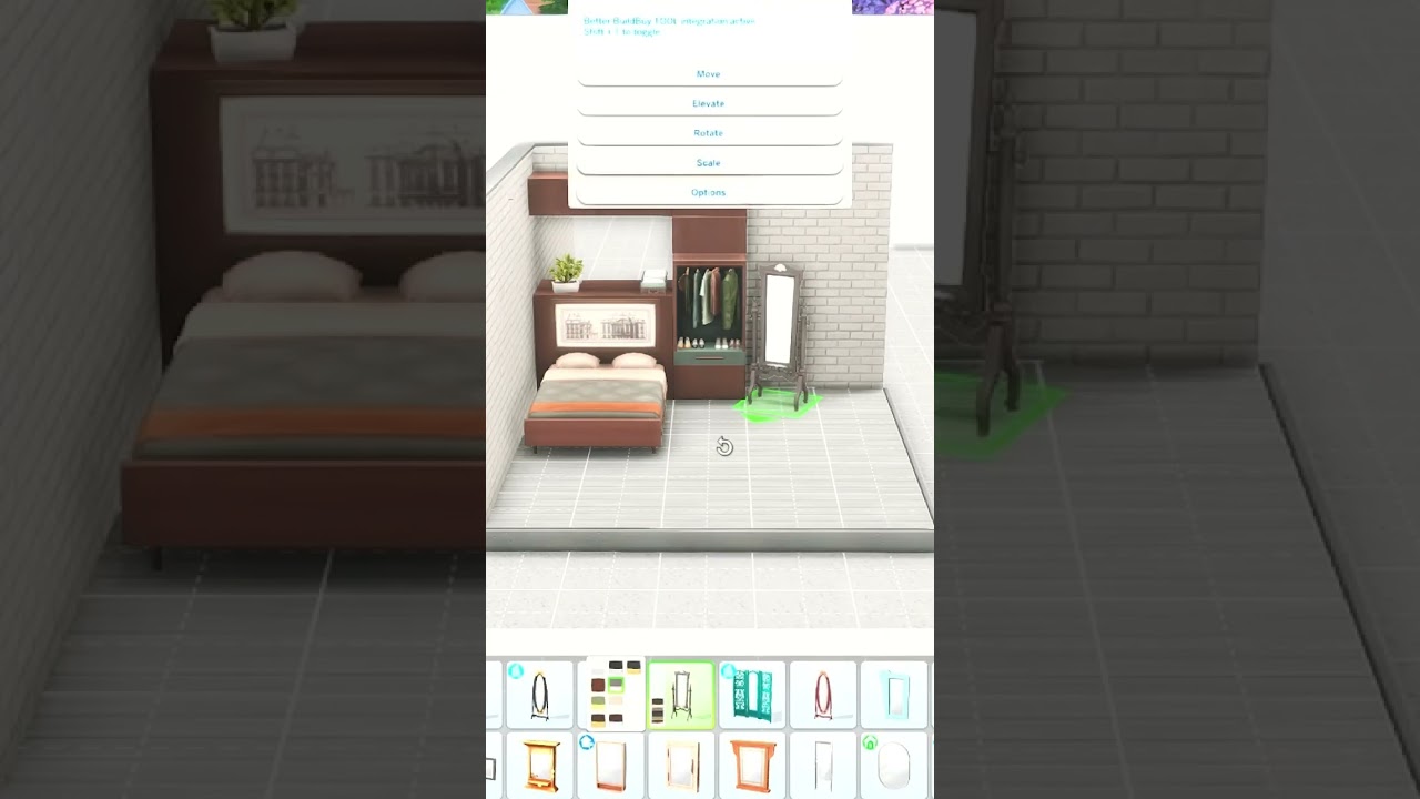 Bedroom build design Idea Sims 4 