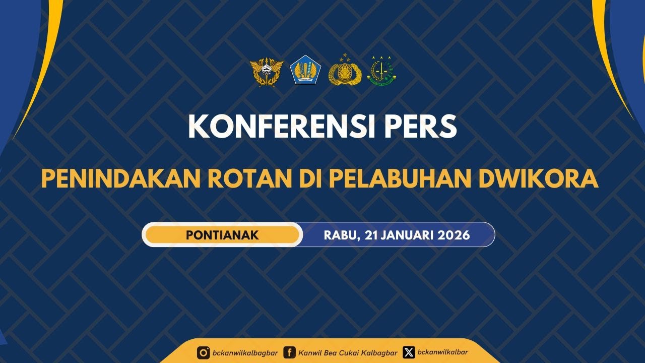 KONFERENSI PERS PENINDAKAN ROTAN DI PELABUHAN DWIKORA