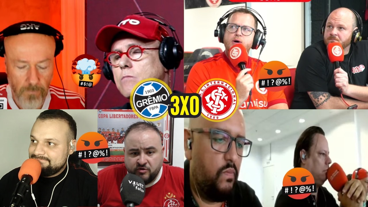 REAÇÕES DOS COLORADOS REVOLTADOS COM DERROTA DE 3 A 0 PRO GRÊMIO NO 1º JOGO DA FINAL - GAUCHÃO