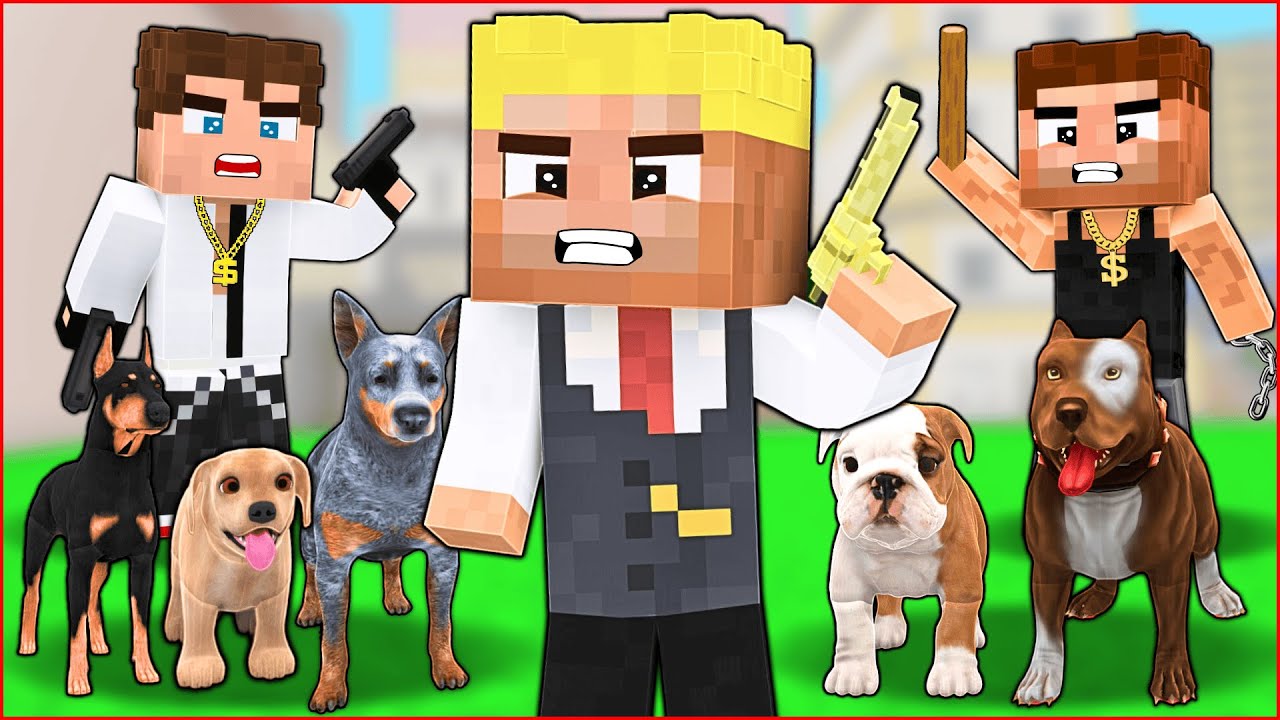 MAFYA ÇOCUKLAR VS KÖPEK ÇETESİ!  😱 - Minecraft