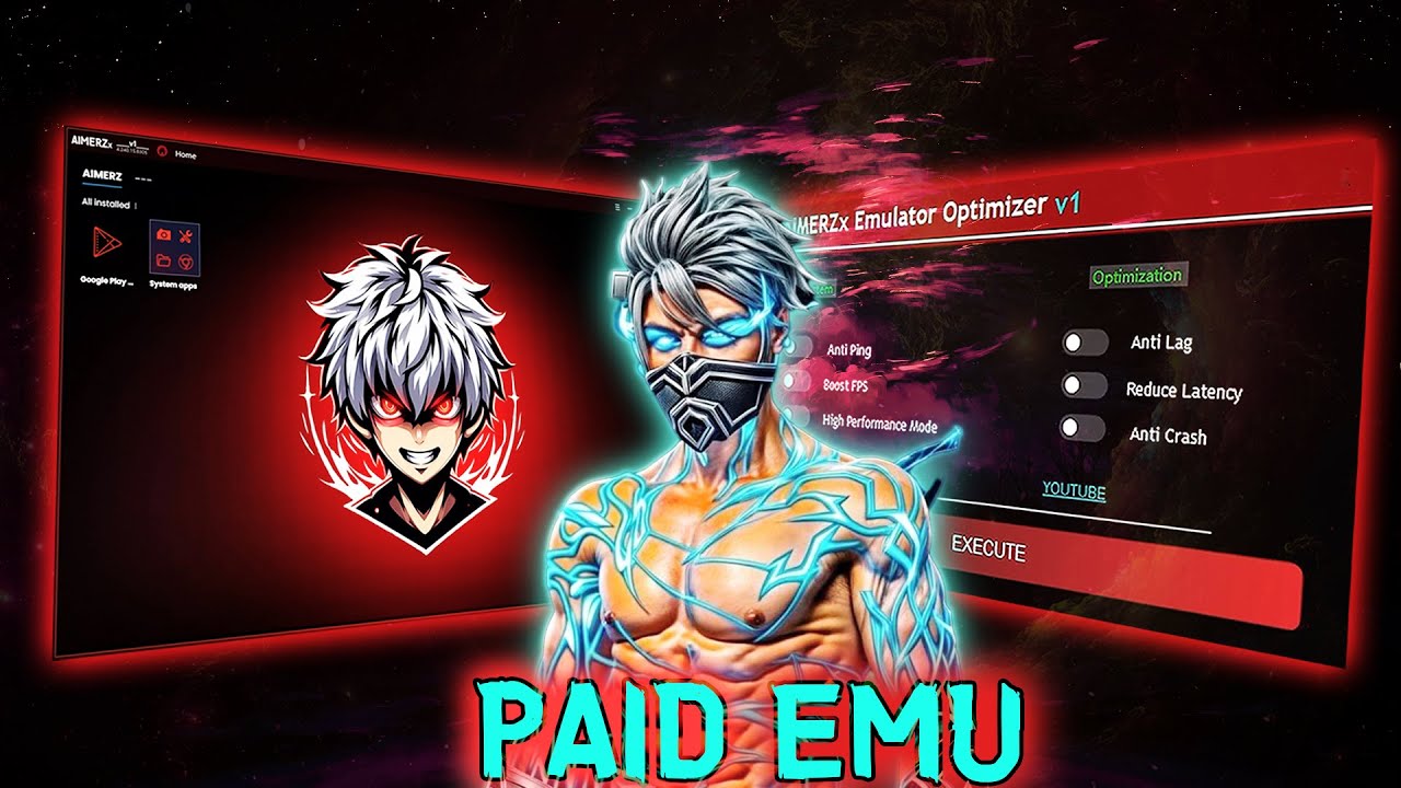 AIMERZ PAID EMULATOR FOR HIGH FPS   SECRET EMULATOR   LOW AND PC   MSI & BLUESTACK