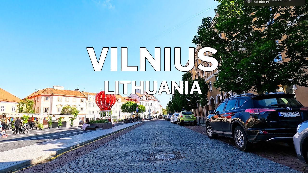 Vilnius, Lithuania - Driving Tour 4K