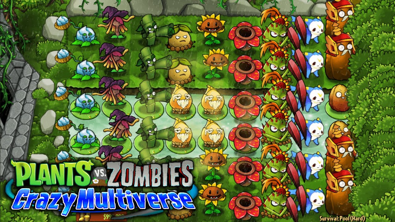PvZ Crazy Multiverse v1.2.0 Widescreen | Rainforest, Corpse Worm, Pokra & More Chaos! | Download