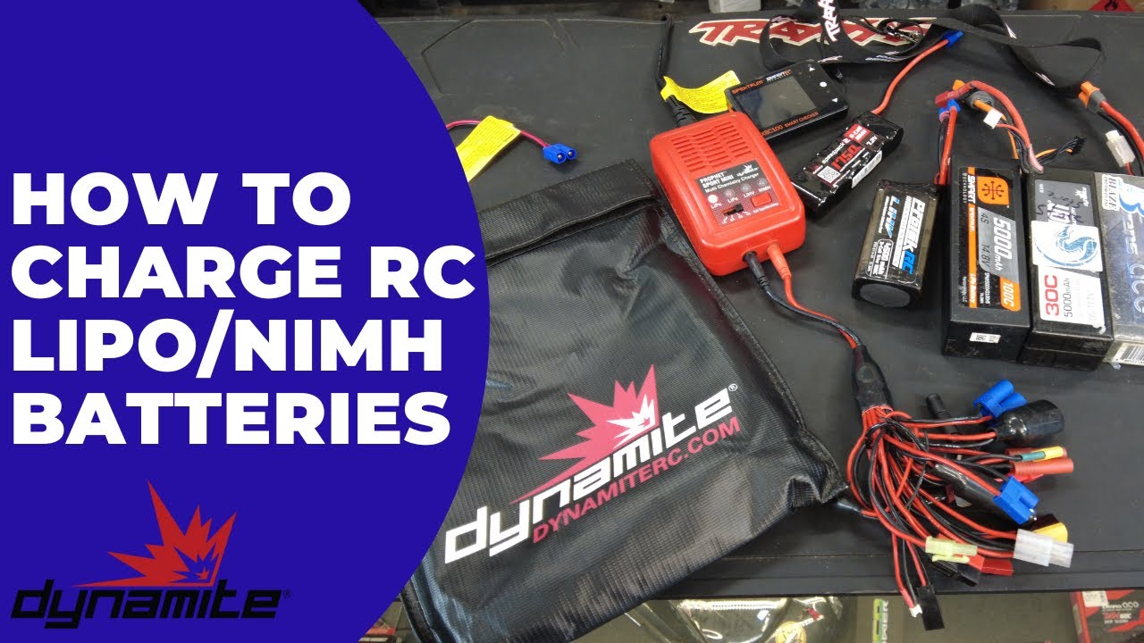 How To Charge Lipo / NIMH RC Batteries Using Dynamite Prophet Sport Mini 50W Charger
