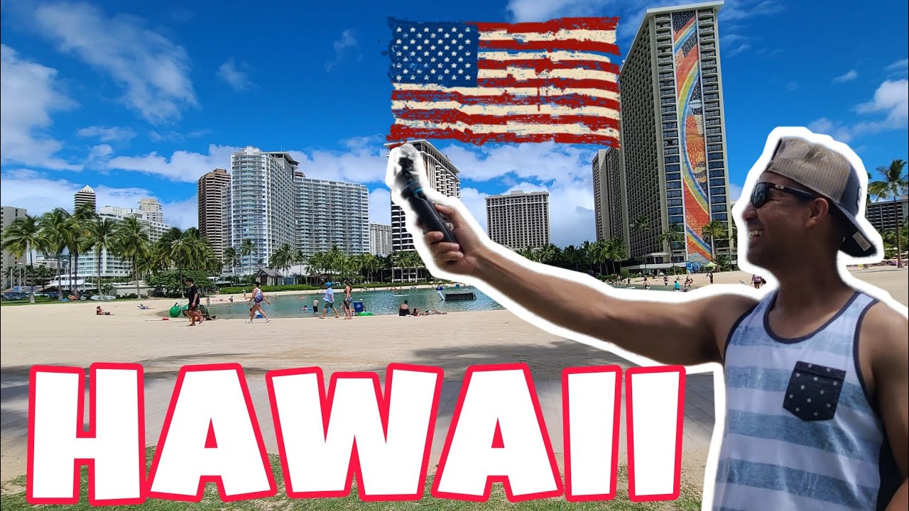 Waikiki Beach!! la mejor playa de HAWAII y el HONOLULU Downtown, en el mismo Vlog.⛱️🌈🌞👌