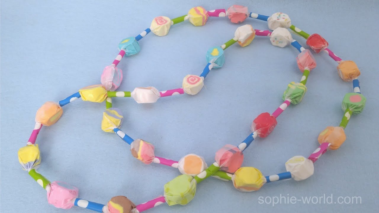 How to Make a Salt Water Taffy Necklace | Sophie's World