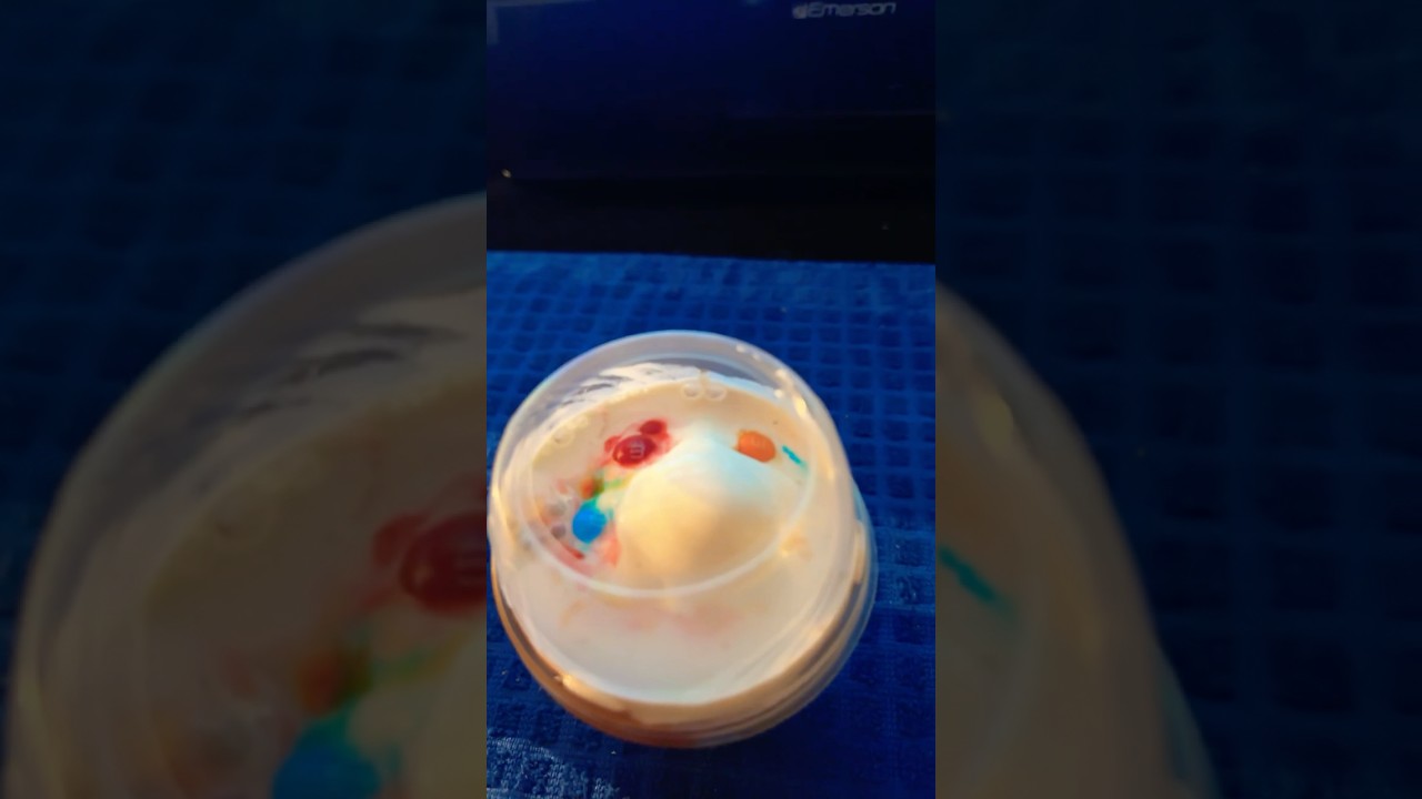 McDonald’s Hot Fudge Sundae With Added M&M Topping