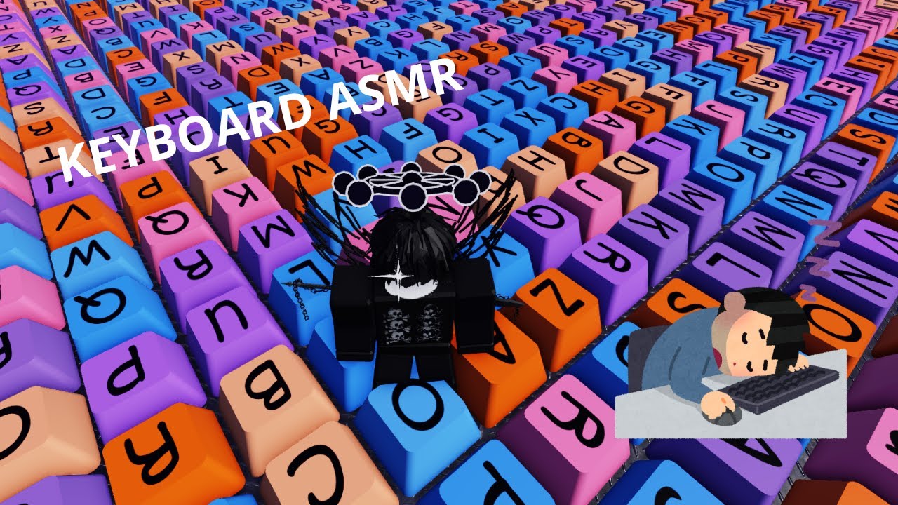 ASMR en Roblox con SONIDOS de TECLADO para  DORMIR 😴(mouth sounds incluidos)