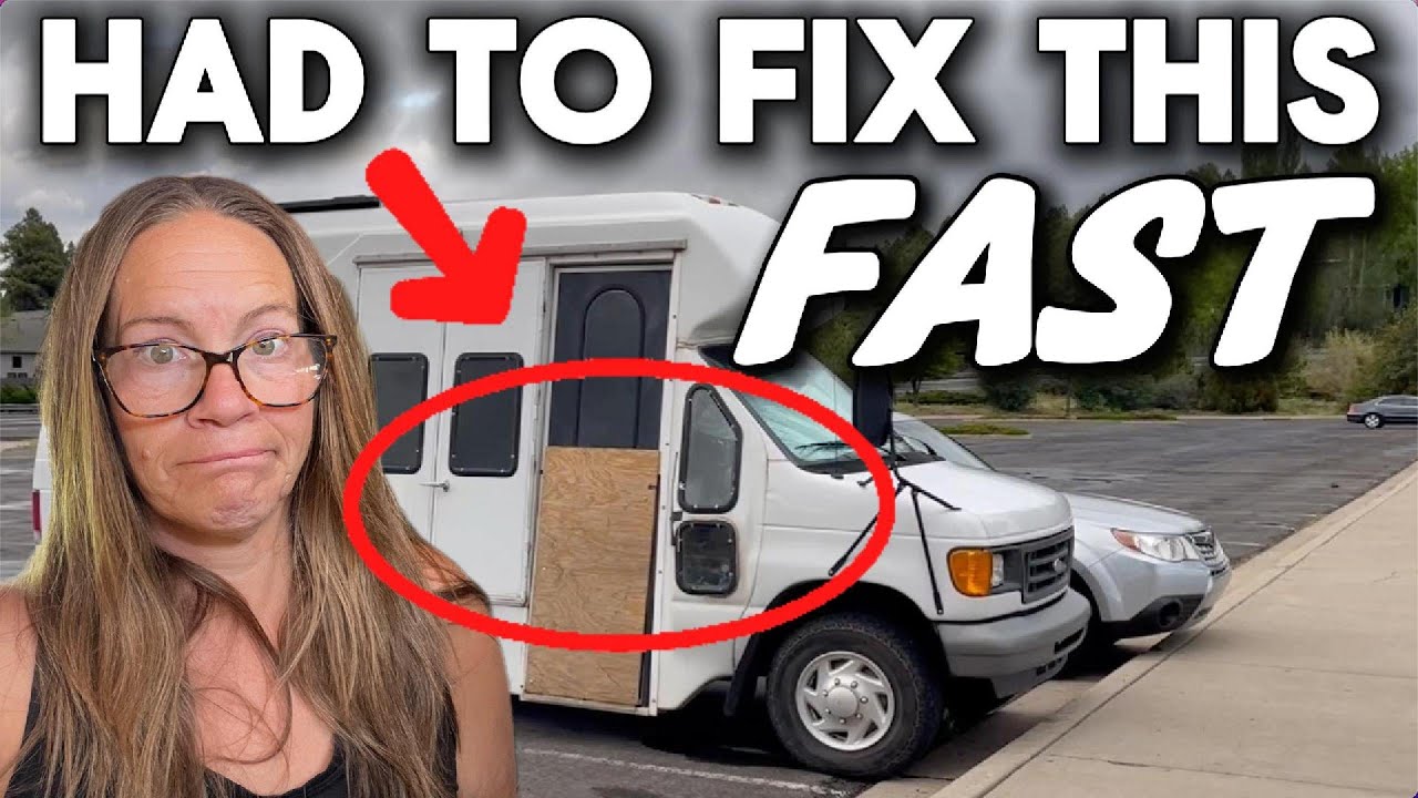 My VAN Door Looked So Bad...Here's the FIX While Living On The Road