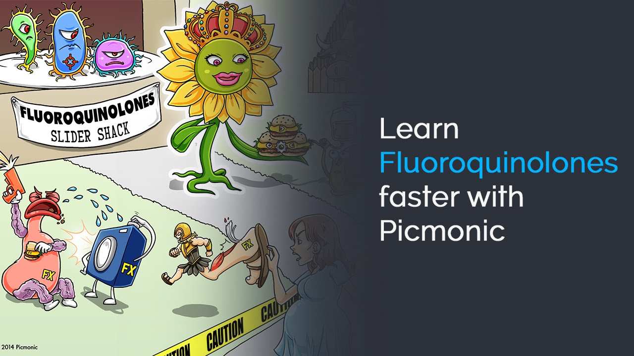 Learn Fluoroquinolones Faster with Picmonic (NCLEX®, Nursing School)