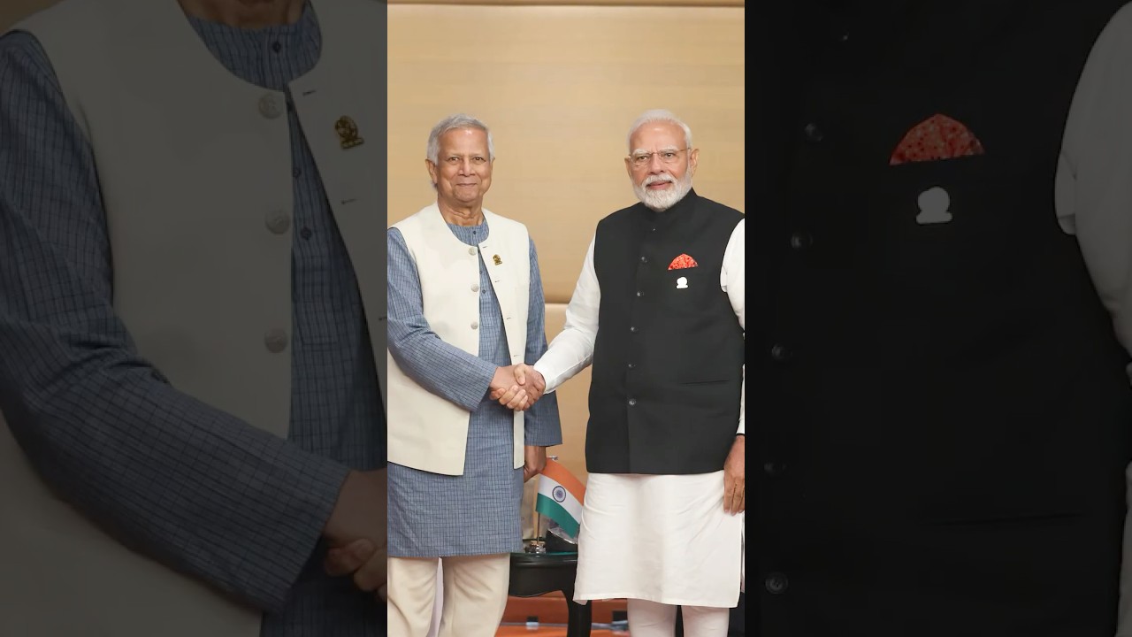 PM Modi holds meeting with Bangladesh Chief Adviser Muhammad Yunus in Bangkok, Thailand