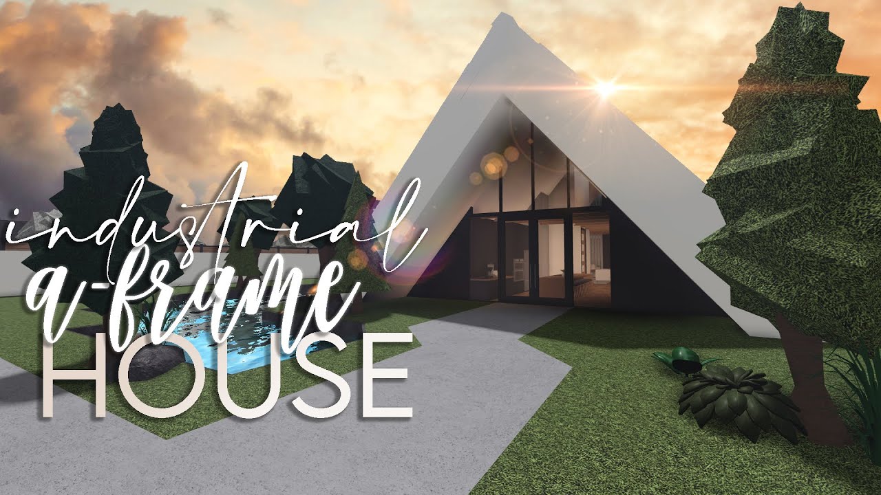 Bloxburg | Industrial A-Frame House | 50k | House Build