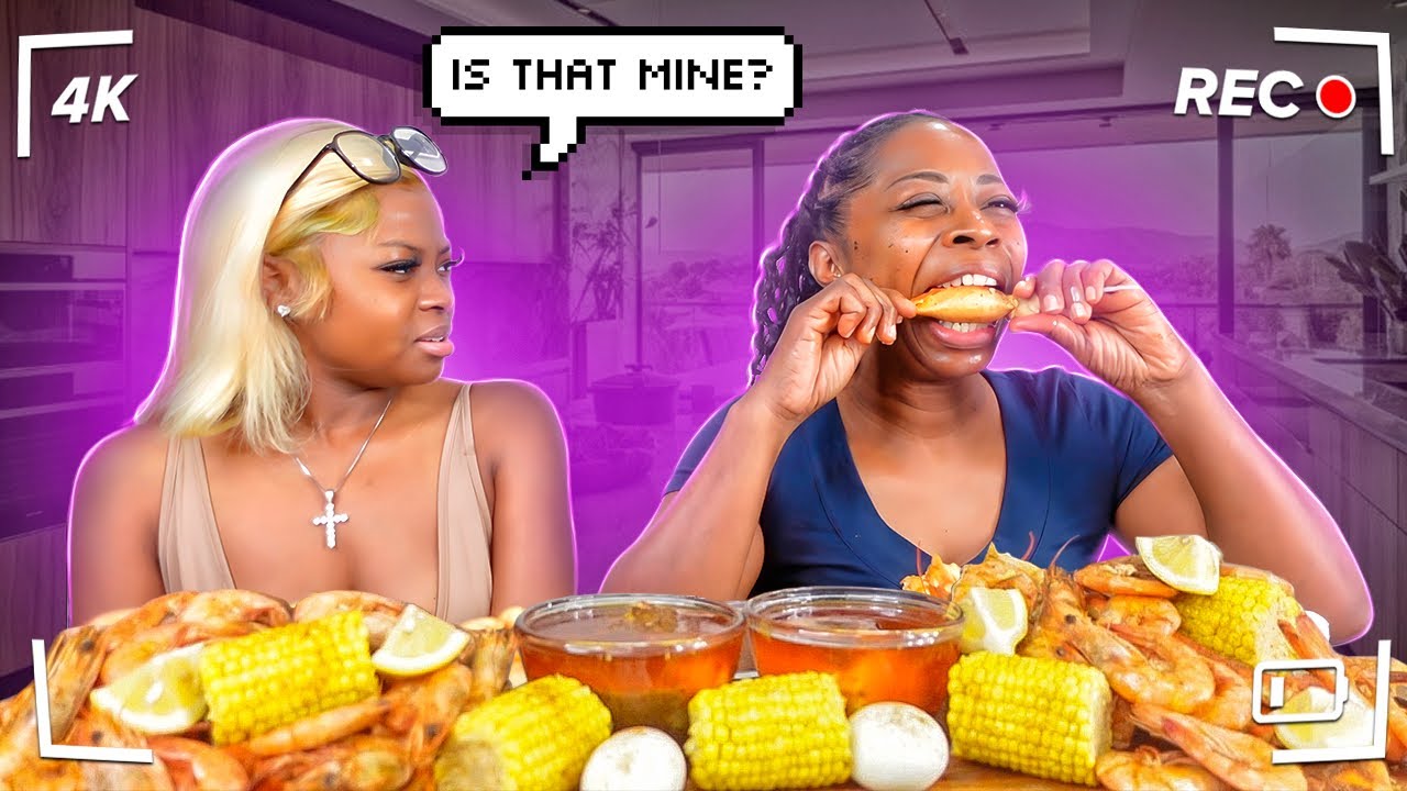 CRACKING ALL MY DAUGHTERS CRAB LEGS WITH MY OWN TEETH TO SEE HOW SHE REACTS