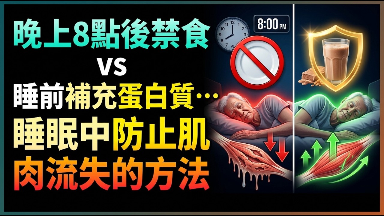 晚上8點後禁食 vs 睡前補充蛋白質… 睡眠中防止肌肉流失的方法