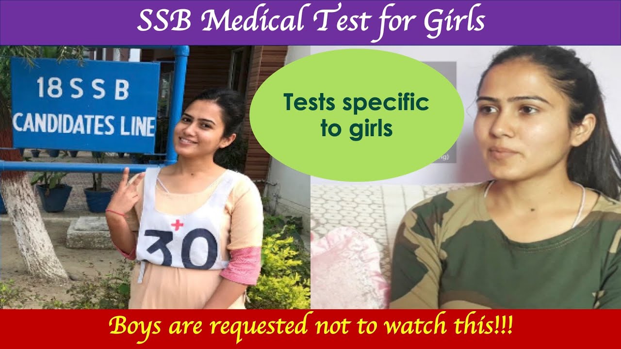 SSB medical test for girls in English - Only for girls