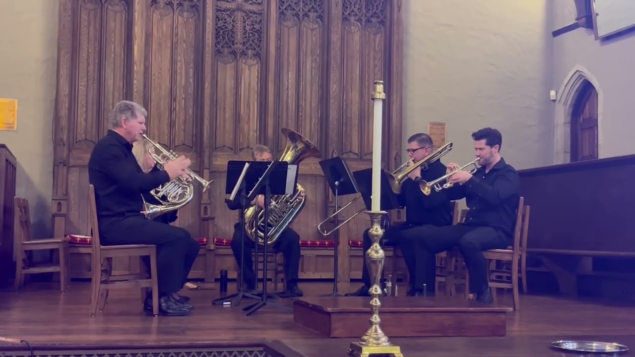 Thursday Morning Music Club, 2/12/26 Brass Quintet, Es ist ein Ros’  entsprungen by Johannes Brahms