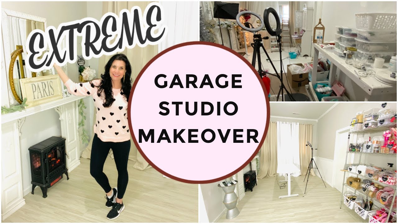 DIY ((EXTREME!!)) GARAGE STUDIO OFFICE SPACE MAKEOVER ON A BUDGET 💕 Olivia's Romantic Home DIY