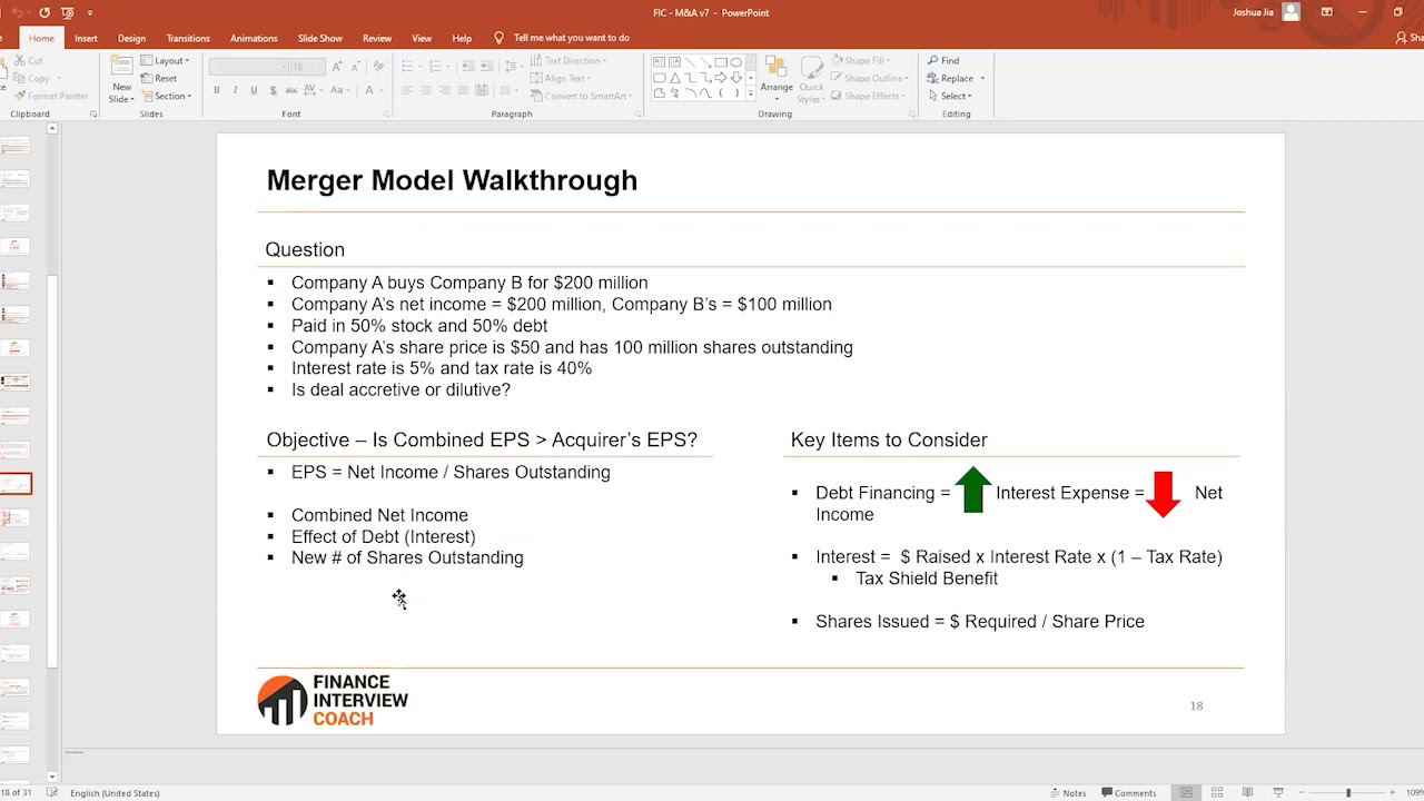 Investment Banking Interview Prep - UCLA Lecture - Mergers and Acquisitions (M&A) - Part 3 of 4