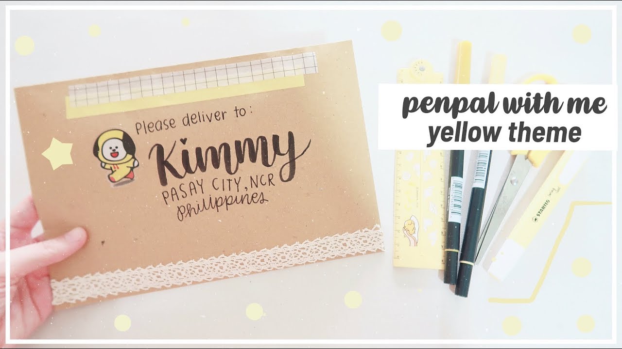 🧀 Penpal with me Yellow theme