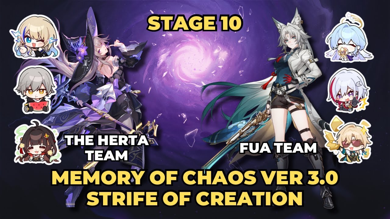 Memory of Chaos (MoC) 3.0 Stage 10 | The Herta Team & FUA Team | Honkai: Star Rail