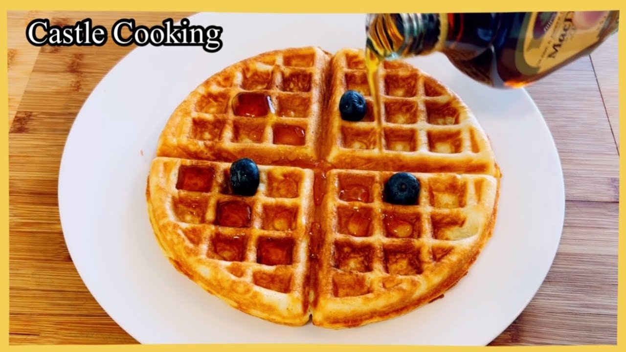 Sourdough Waffle Recipe / Best Sourdough Waffles Made with Starter or Discard 천연발효 와플