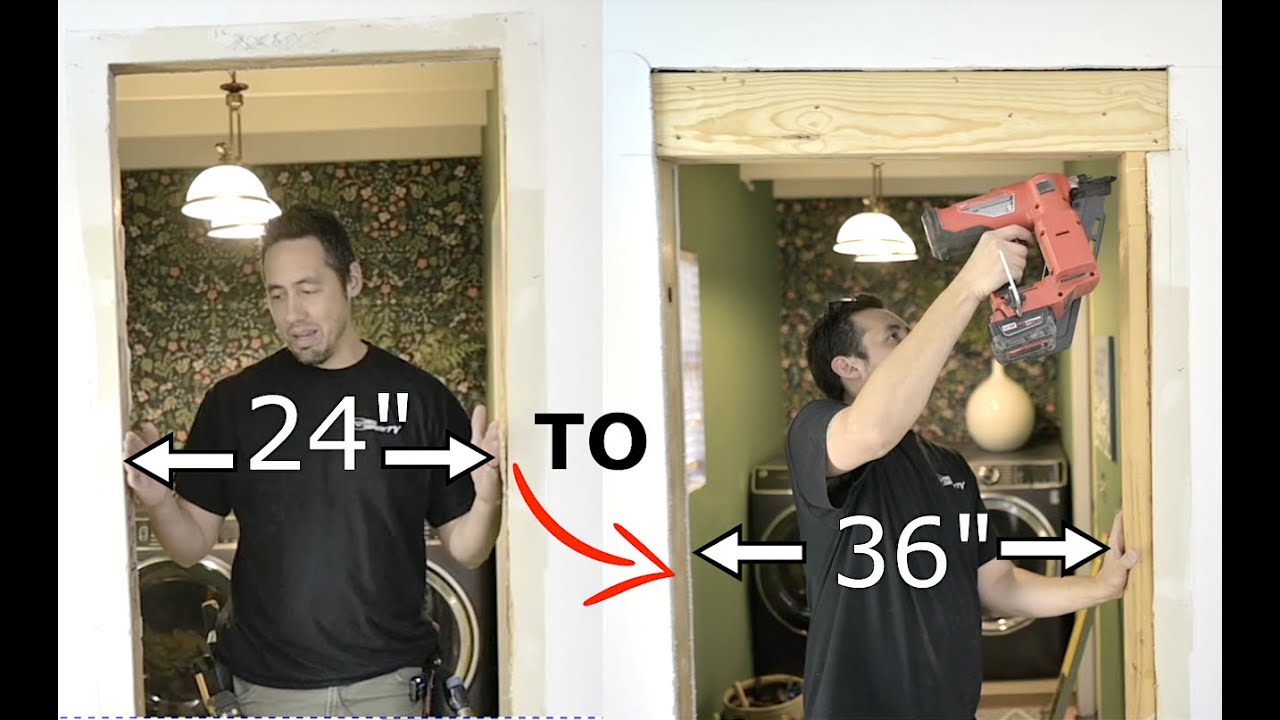 How to expand an existing door opening