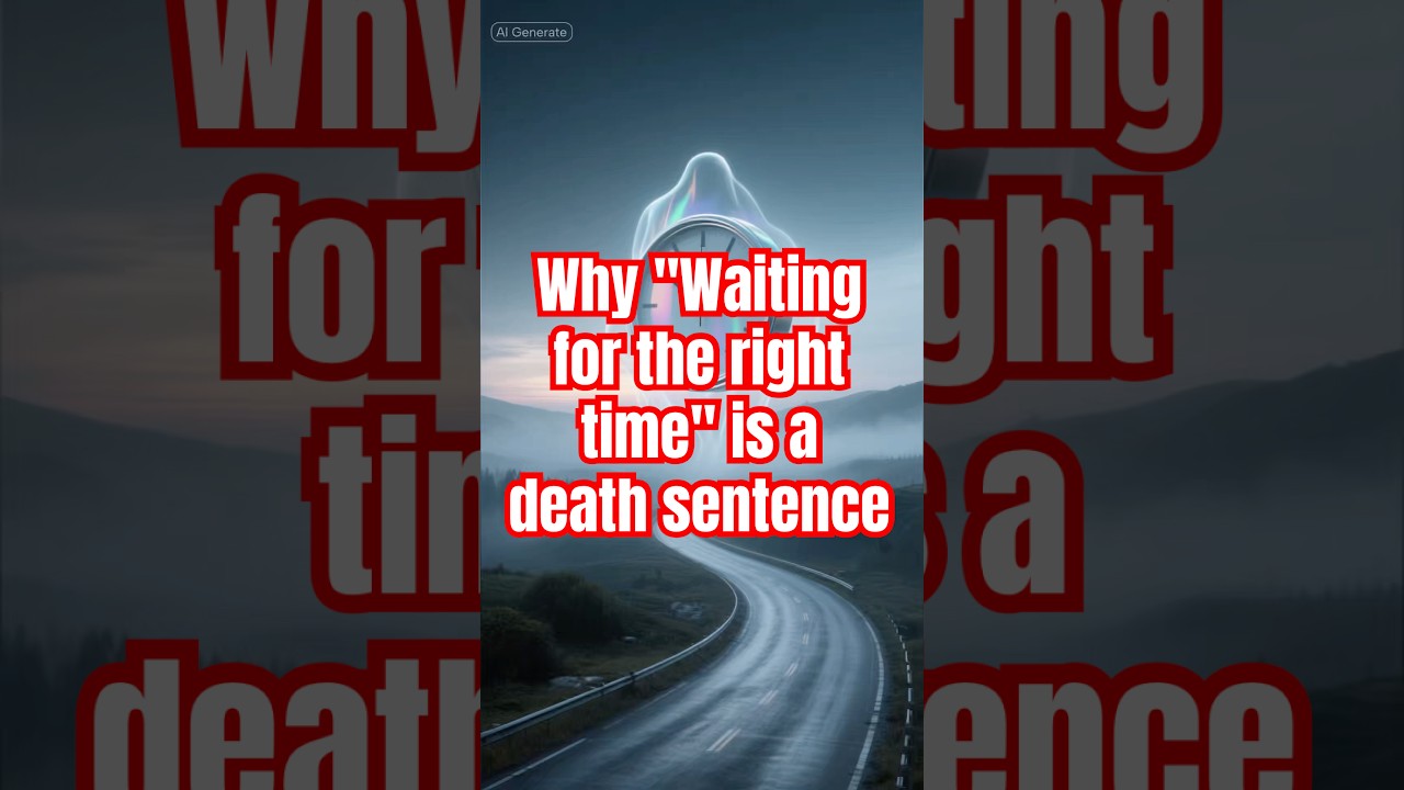 Why "Waiting for the right time" is a death sentence 