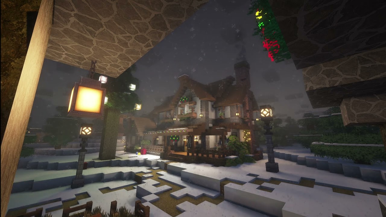 Relaxing Minecraft Ambience 🌿 Cozy City | ASMR