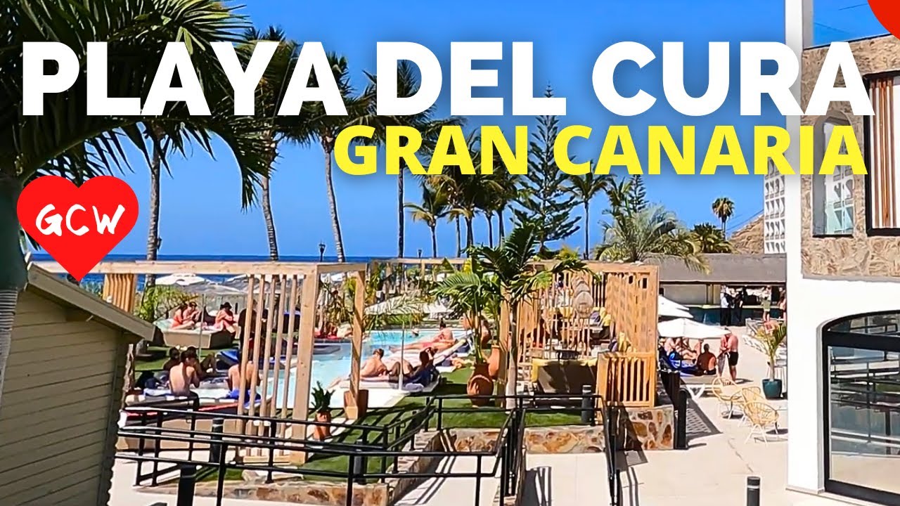 PLAYA DEL CURA Gran Canaria Walking Tour 🔴 Beach to Shopping Center