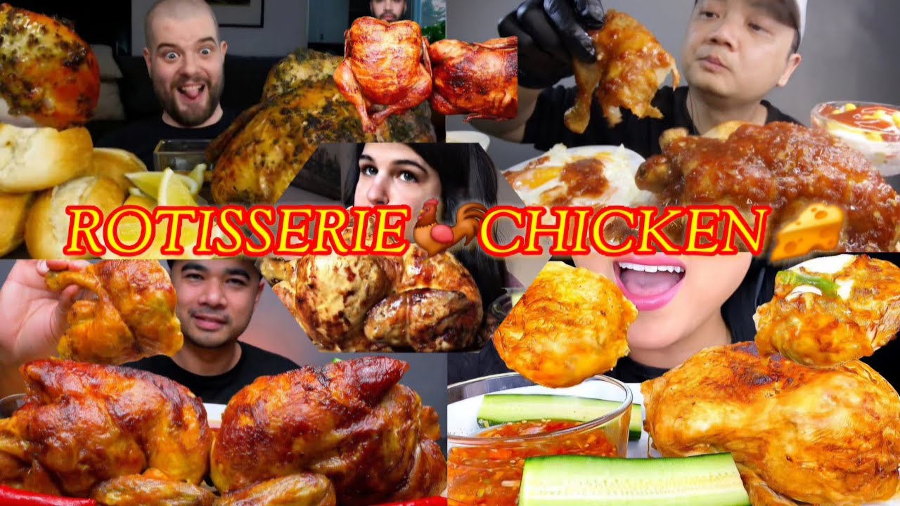 MUKBANGERS EATING WHOLE JUICY CHICKEN MUKBANG COMPILATION *WHOLE ROTISSERIE+FRIED CHICKEN ASMR