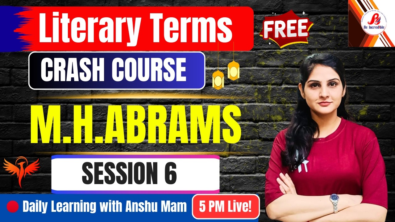 🔴Class 6🔴Literary Terms 🔴English Literature 🔴Anshu Ma'am Live @ 5 pm