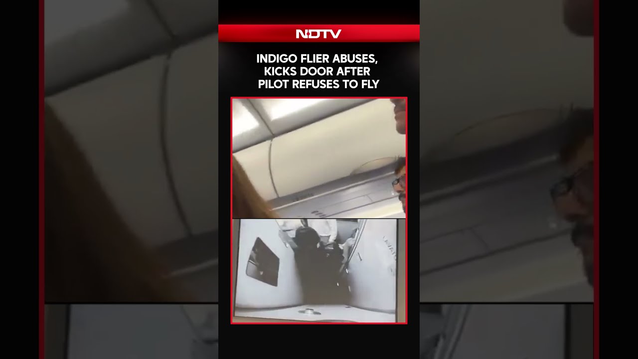 Indigo Flier Hurls Abuses, Kicks Exit Door After Pilot Refuses To Fly Post Duty Hours