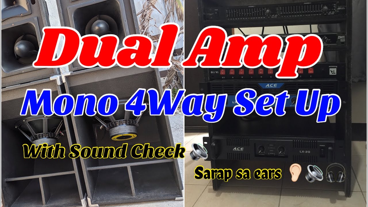 DUAL AMP | Mono 4Way Set UP | Tutorial