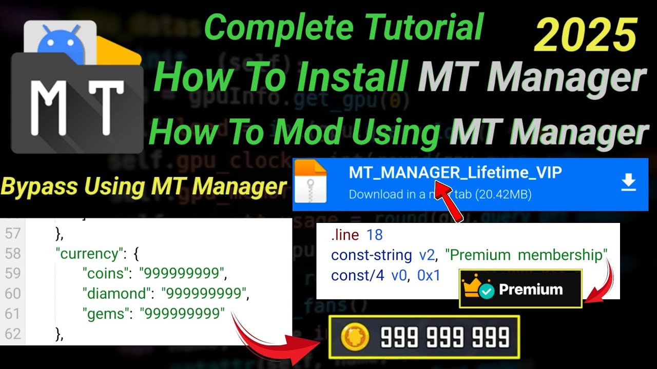 How To Install And Mod Using MT Manager | Any Android 2025 | Tutorial 02