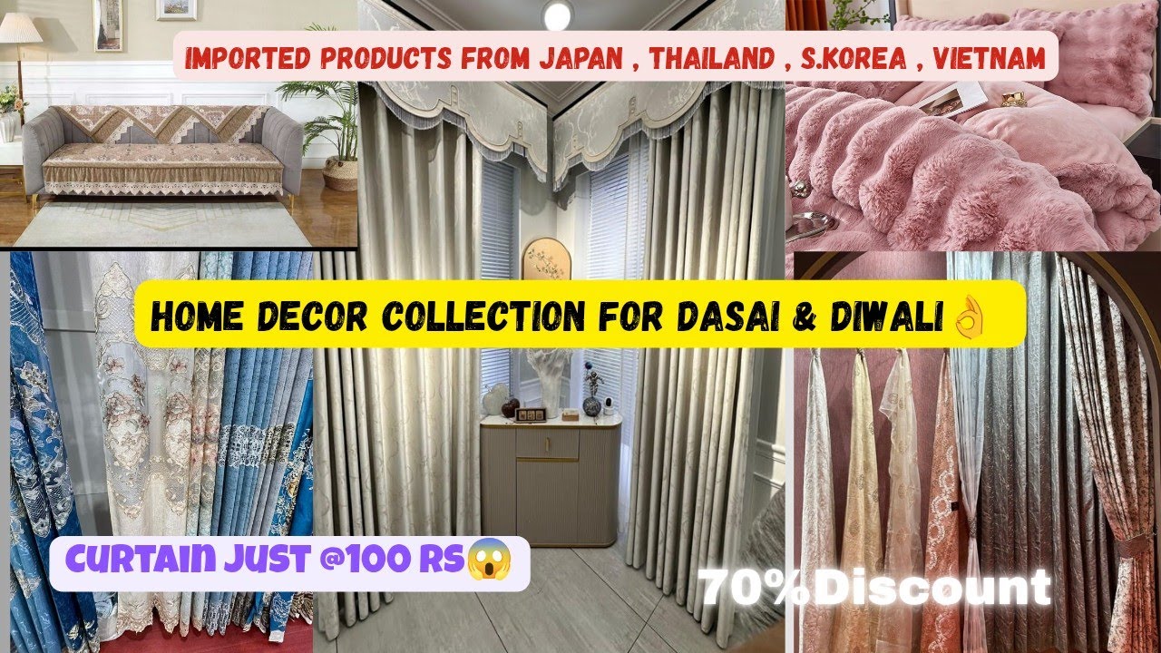 Husky Homes Siliguri Presents Cheap & Imported Home Decor Collection👌WHOLESALE Curtains from Rs100😱