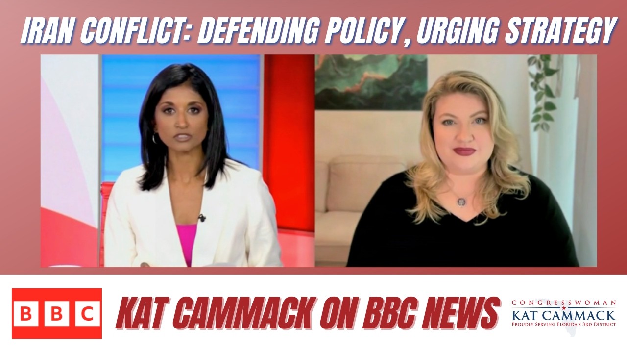 May 22, 2026 Congresswomen Kat Cammack joins BBC News