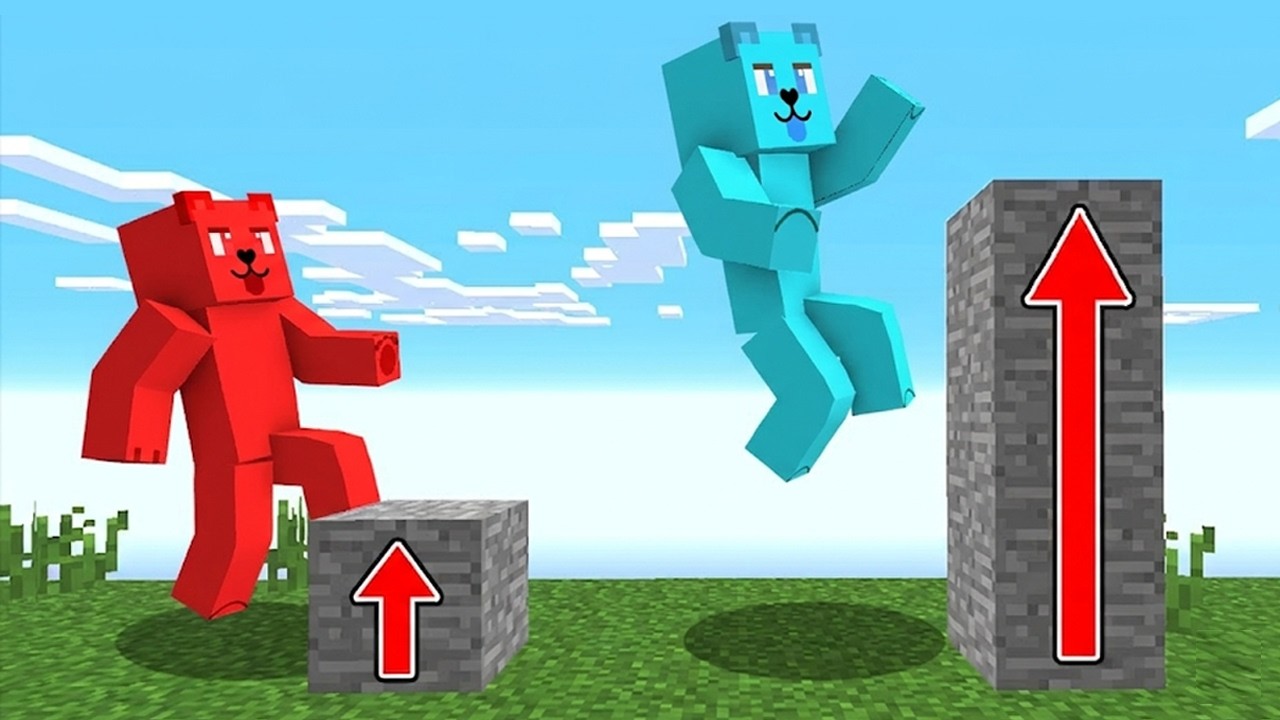 Minecraft ALE SKACZEMY CORAZ WYŻEJ ⬆️⬆️