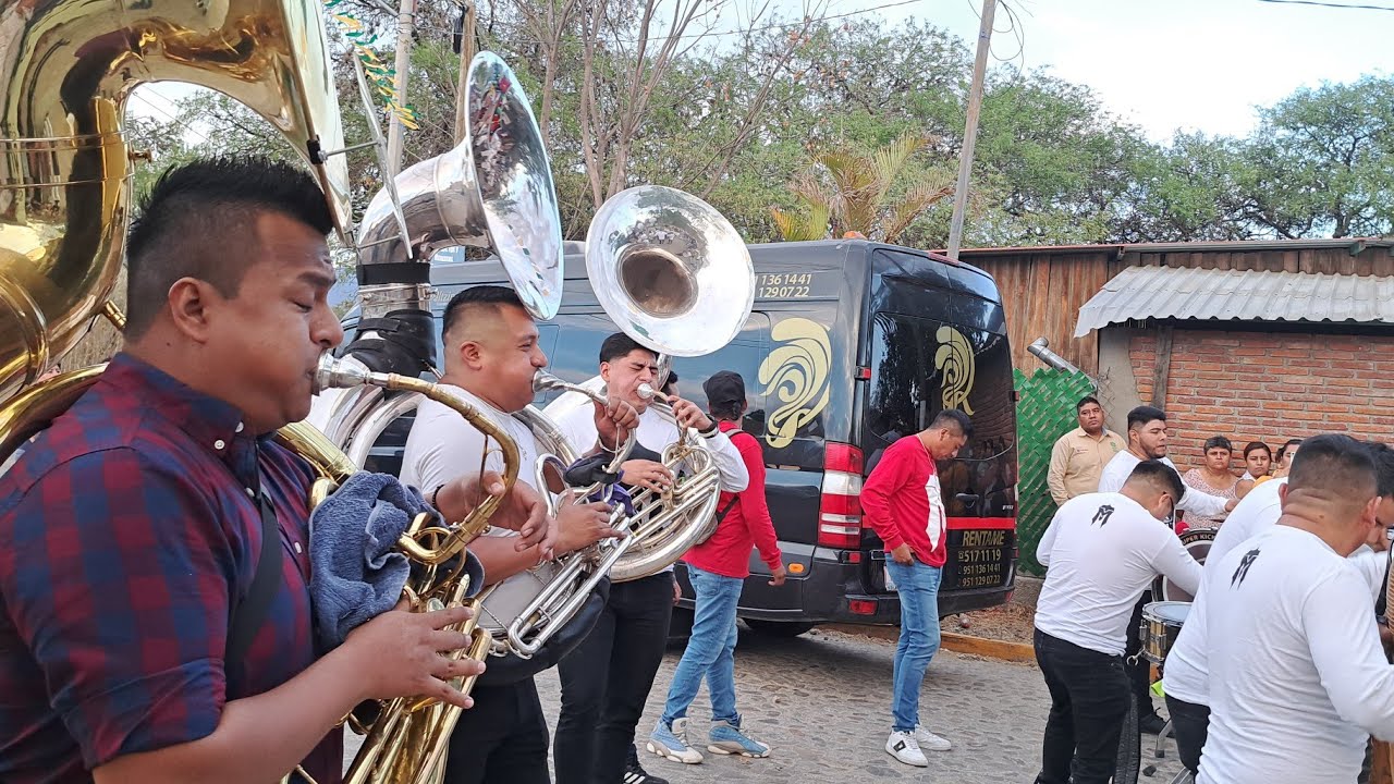 LLEGADA DE BANDA TM A SAN JOSÉ EL MOGOTE 🔥🥁 - LENGUAS DE LUMBRE