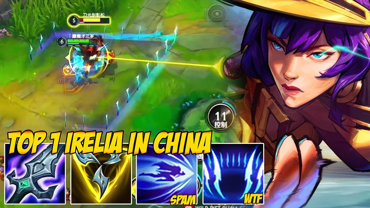 THE BEST IRELIA PLAYER IN THE WORLD | THE HARDEST COMBO EVER - WILD RIFT