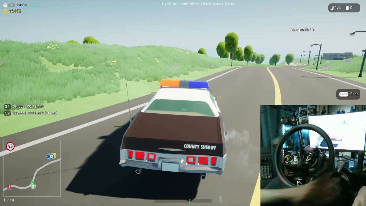 Motor Town Behind The Wheel -Police chases with wheel cam