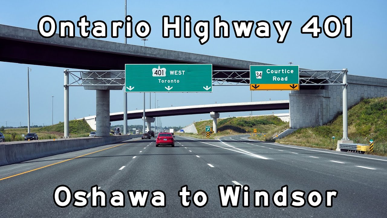 Ontario Highway 401 - Oshawa to Windsor - Toronto Freeways - August, 2024