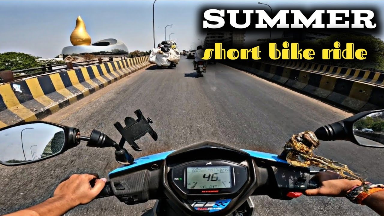 Short bike ride on streets of India || summer city ride || tvs ntorq || enjoy the ridee