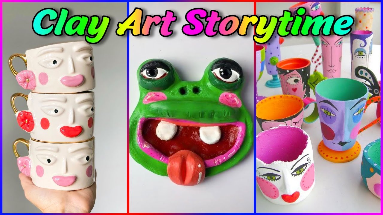 🟢CLAY ART STORYTIME ✨Satisfying And Relaxing Video 🌈 MEmu Wolf || Best TikTok Compilation Part 209