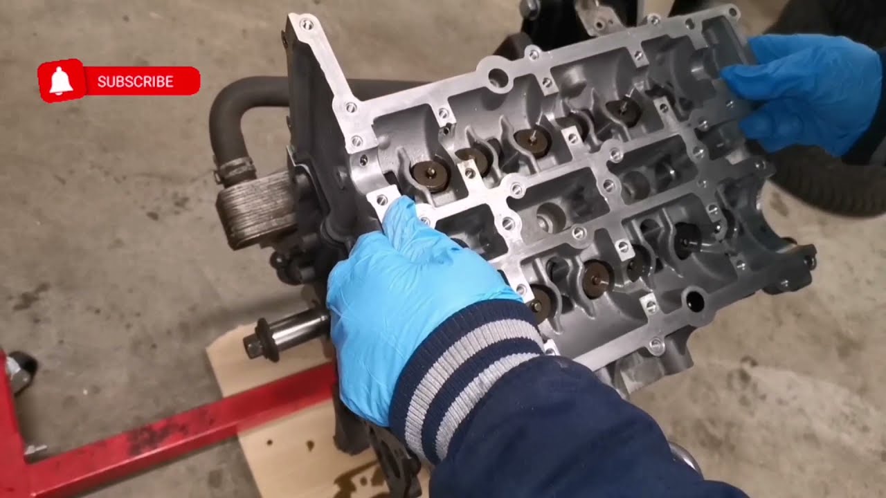 Ford focus 1.0 ecoboost cylinder head installation & timing belt adjustment episode 3 #