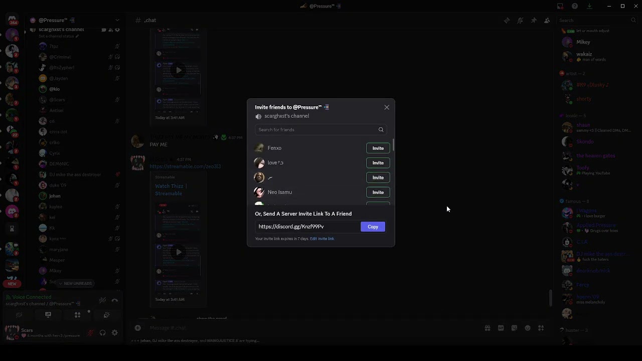 Thizz Vs Mourn (Discord Packing) /summon