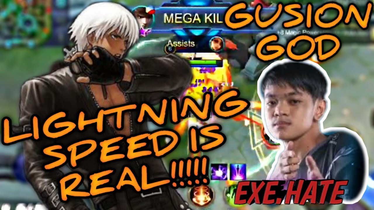 EXE.HATE PARANG KIDLAT GUMALAW SA BILIS NG COMBO NG GUSION | GUSION GOD PILOT GAMING