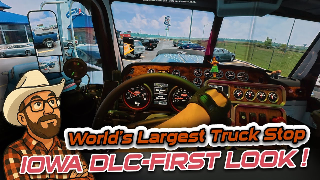 ATS Iowa DLC EARLY ACCESS ! Tour of the World&rsquo;s Largest Truck Stop
