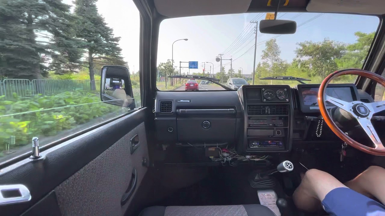 旧車ja11ジムニー　北海道札幌ドライブ　pov suzuki jimny ja11 車載動画